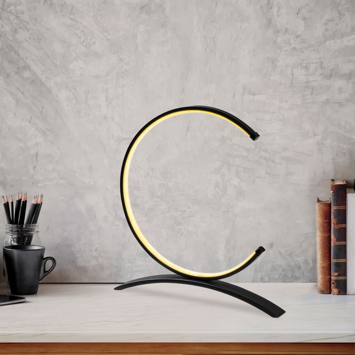 Opviq Moon - 13330 Lámpara de Mesa Negra